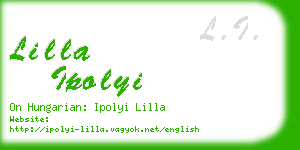 lilla ipolyi business card